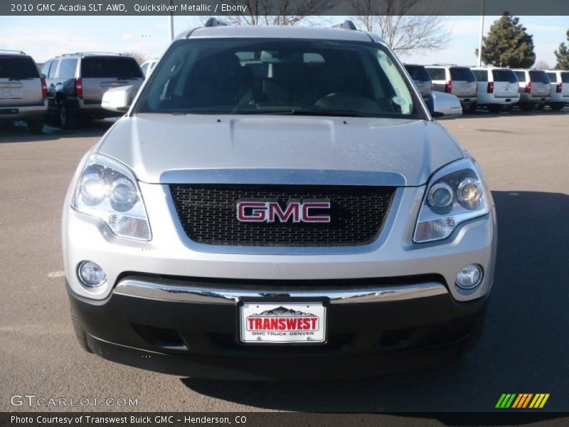 Quicksilver Metallic / Ebony 2010 GMC Acadia SLT AWD