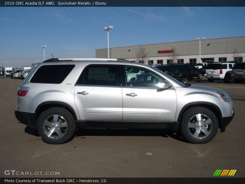 Quicksilver Metallic / Ebony 2010 GMC Acadia SLT AWD