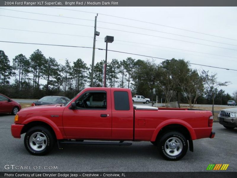 Bright Red / Medium Dark Flint 2004 Ford Ranger XLT SuperCab