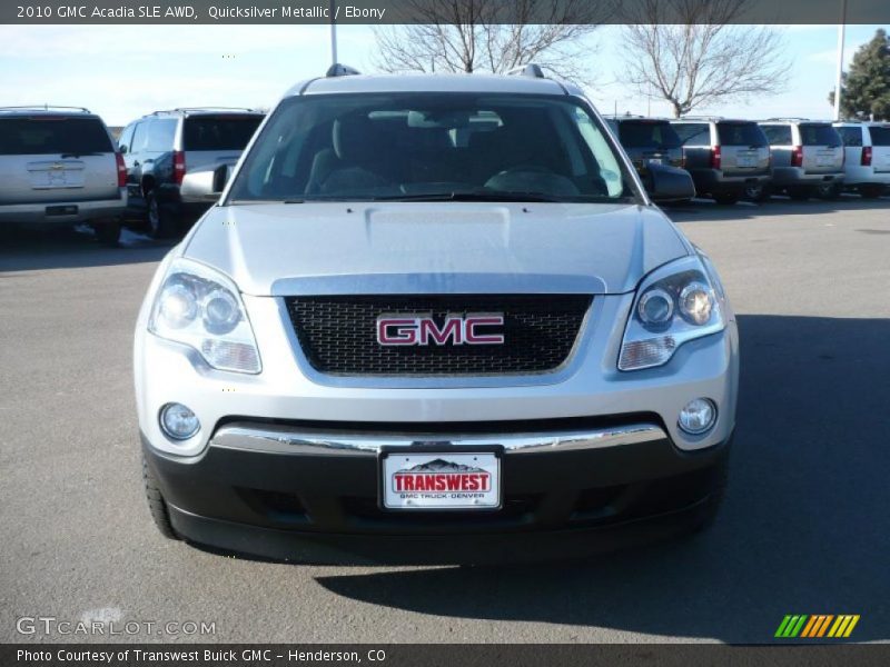 Quicksilver Metallic / Ebony 2010 GMC Acadia SLE AWD