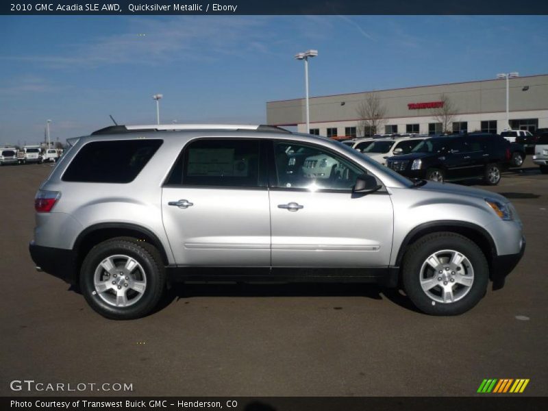Quicksilver Metallic / Ebony 2010 GMC Acadia SLE AWD