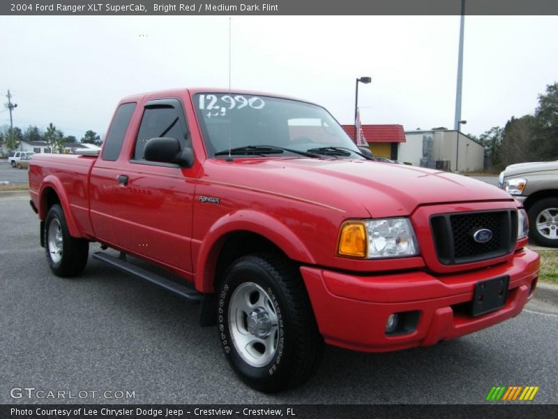 Bright Red / Medium Dark Flint 2004 Ford Ranger XLT SuperCab
