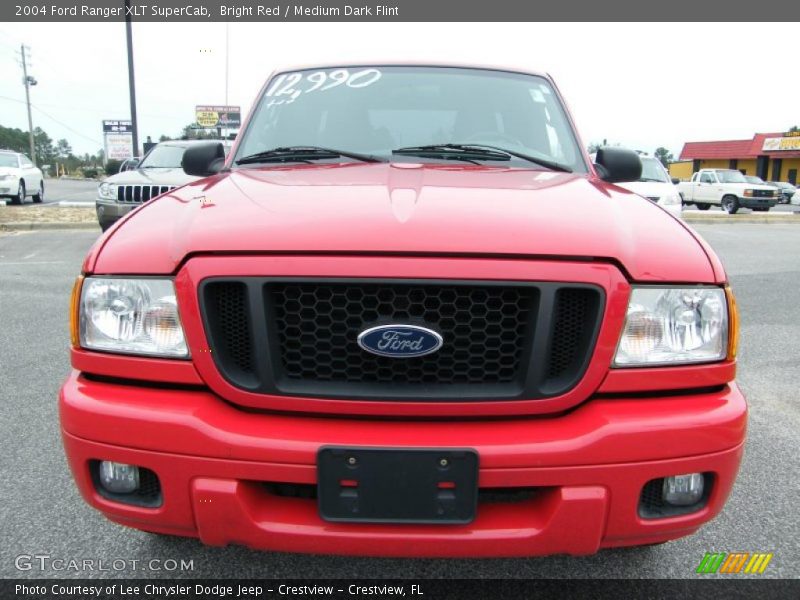 Bright Red / Medium Dark Flint 2004 Ford Ranger XLT SuperCab