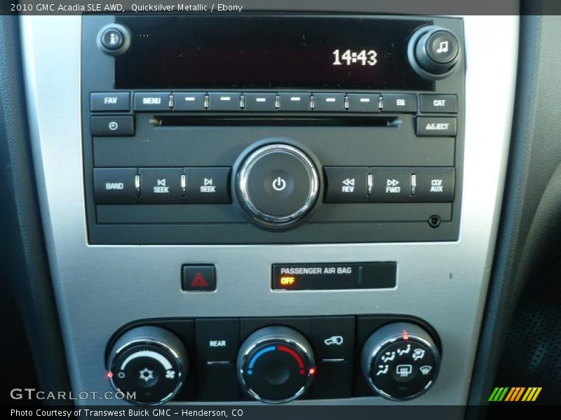 Quicksilver Metallic / Ebony 2010 GMC Acadia SLE AWD