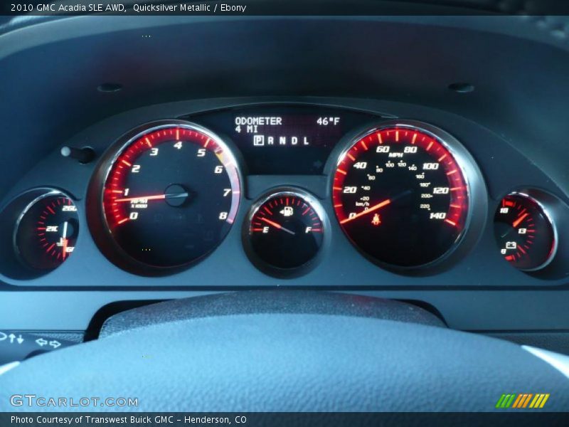 Quicksilver Metallic / Ebony 2010 GMC Acadia SLE AWD