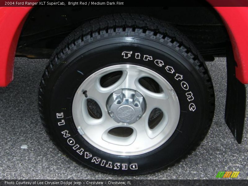 Bright Red / Medium Dark Flint 2004 Ford Ranger XLT SuperCab