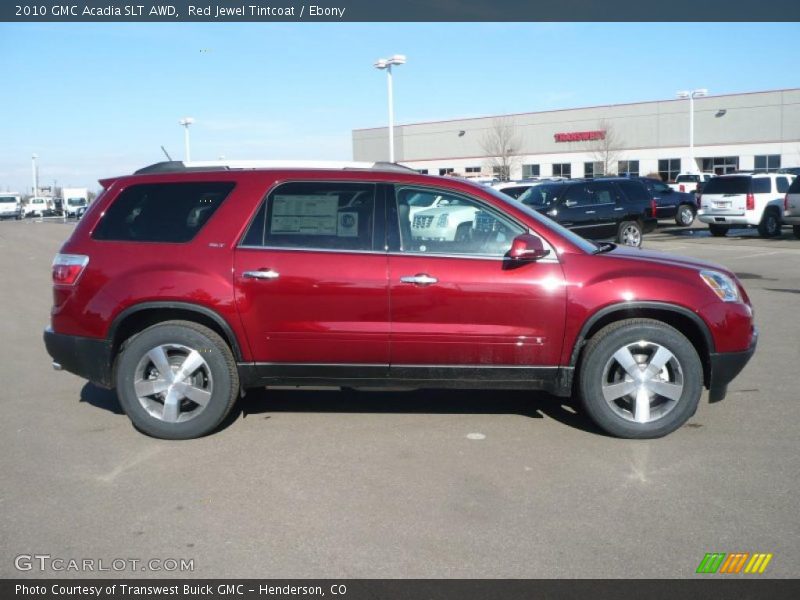 Red Jewel Tintcoat / Ebony 2010 GMC Acadia SLT AWD