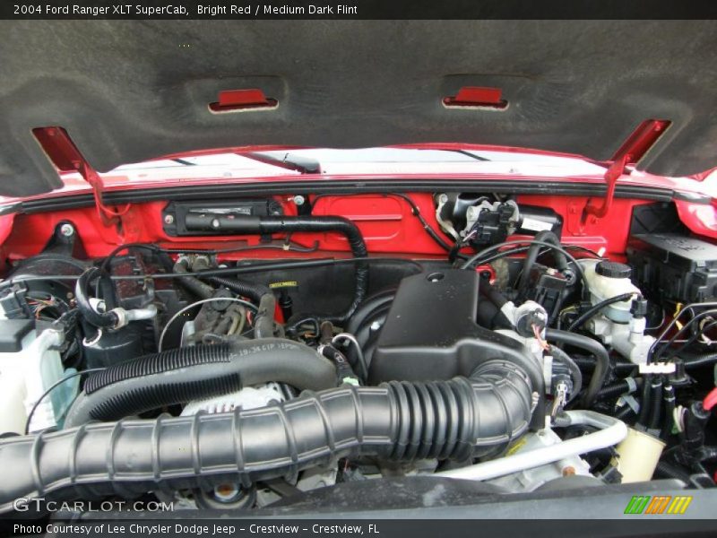 Bright Red / Medium Dark Flint 2004 Ford Ranger XLT SuperCab