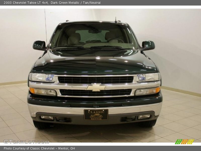 Dark Green Metallic / Tan/Neutral 2003 Chevrolet Tahoe LT 4x4