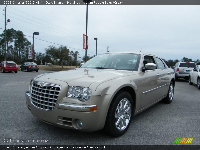 Dark Titanium Metallic / Medium Pebble Beige/Cream 2008 Chrysler 300 C HEMI