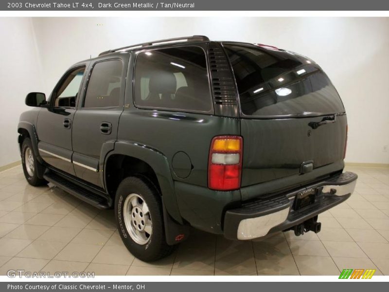Dark Green Metallic / Tan/Neutral 2003 Chevrolet Tahoe LT 4x4