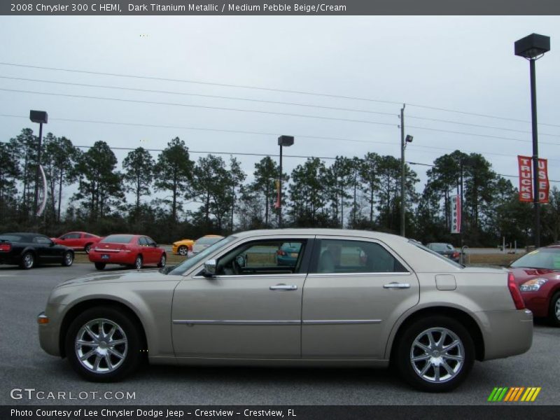Dark Titanium Metallic / Medium Pebble Beige/Cream 2008 Chrysler 300 C HEMI