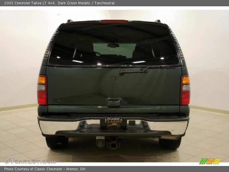 Dark Green Metallic / Tan/Neutral 2003 Chevrolet Tahoe LT 4x4