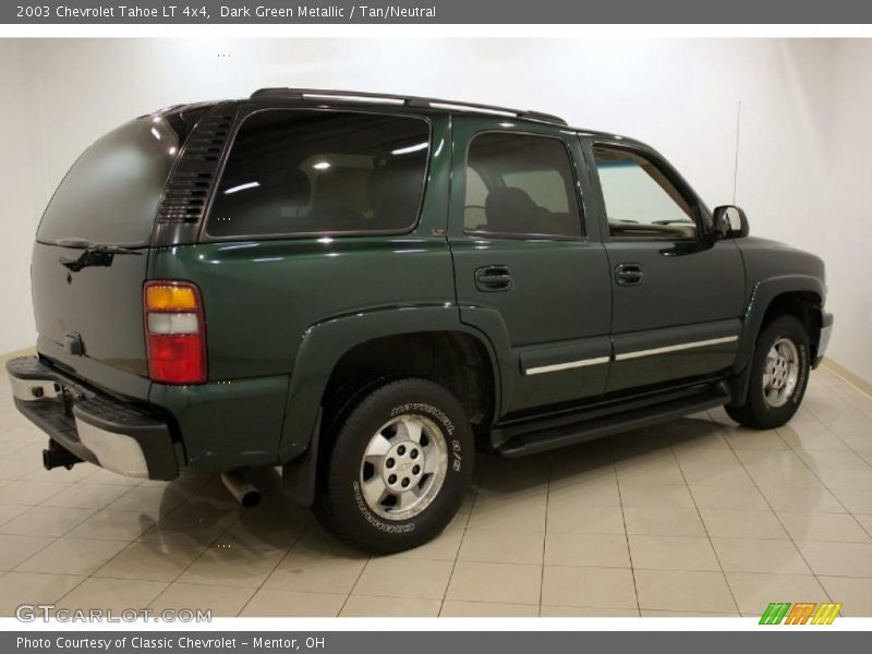 Dark Green Metallic / Tan/Neutral 2003 Chevrolet Tahoe LT 4x4