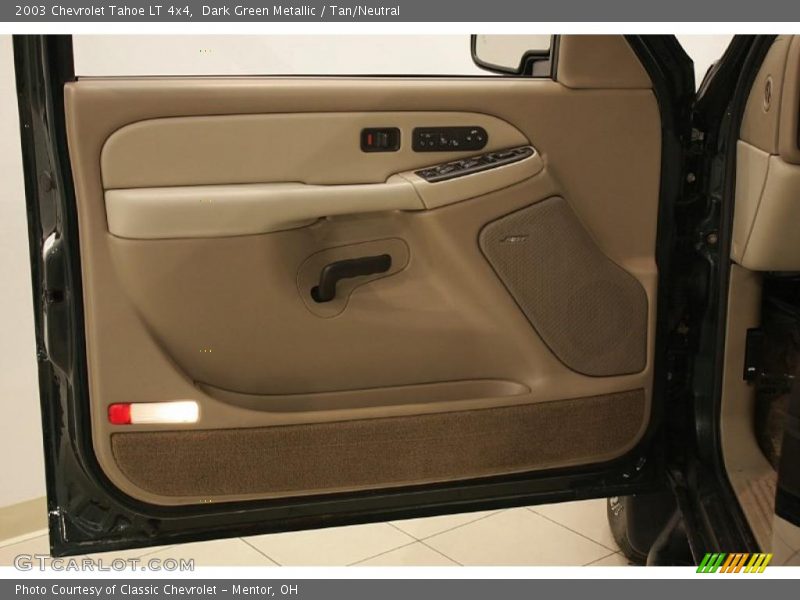 Dark Green Metallic / Tan/Neutral 2003 Chevrolet Tahoe LT 4x4