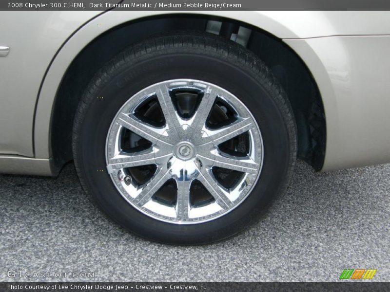 Dark Titanium Metallic / Medium Pebble Beige/Cream 2008 Chrysler 300 C HEMI
