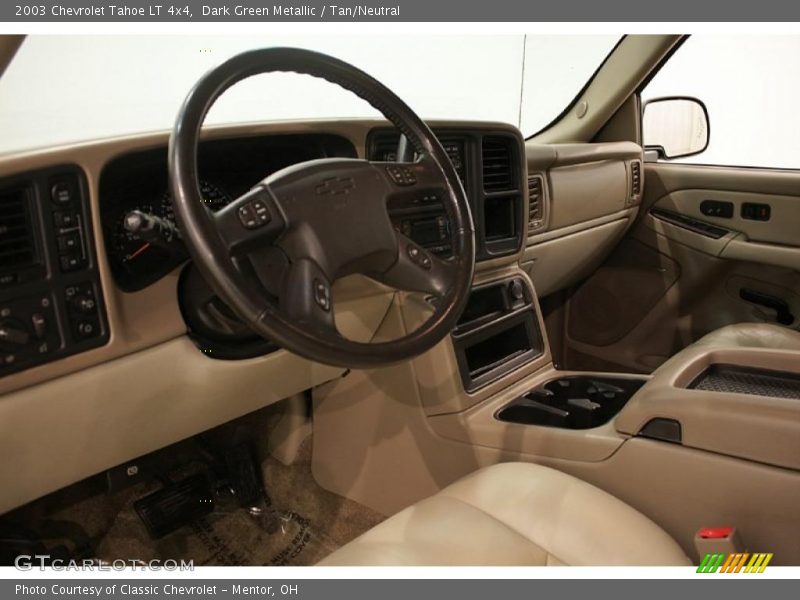 Dark Green Metallic / Tan/Neutral 2003 Chevrolet Tahoe LT 4x4