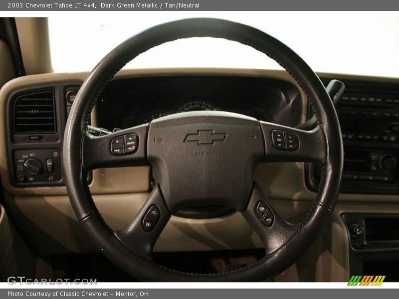 Dark Green Metallic / Tan/Neutral 2003 Chevrolet Tahoe LT 4x4