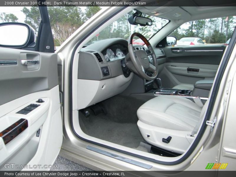 Dark Titanium Metallic / Medium Pebble Beige/Cream 2008 Chrysler 300 C HEMI