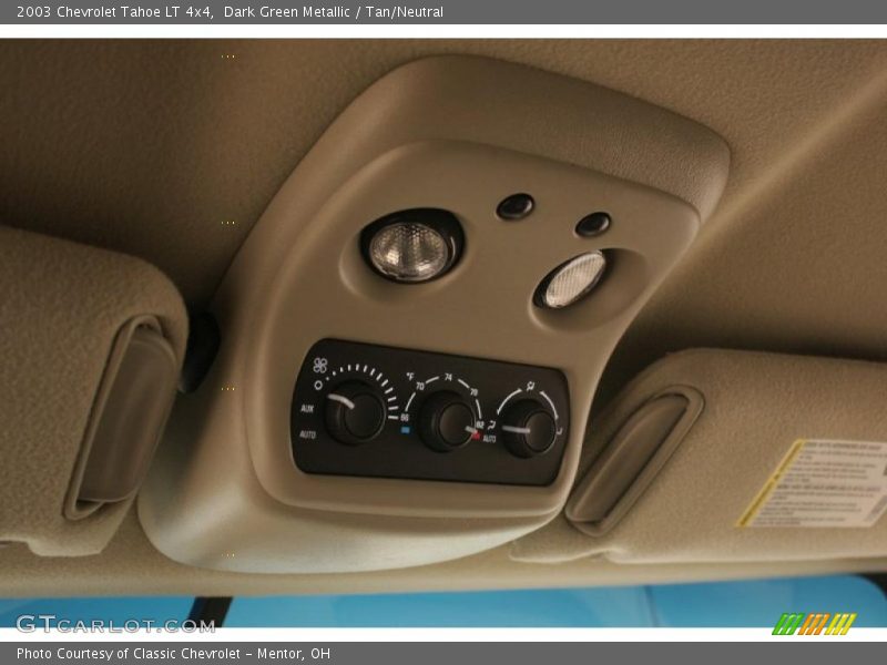 Dark Green Metallic / Tan/Neutral 2003 Chevrolet Tahoe LT 4x4