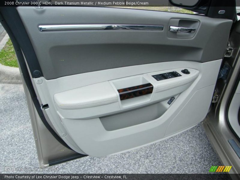 Dark Titanium Metallic / Medium Pebble Beige/Cream 2008 Chrysler 300 C HEMI