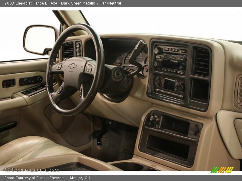 Dark Green Metallic / Tan/Neutral 2003 Chevrolet Tahoe LT 4x4