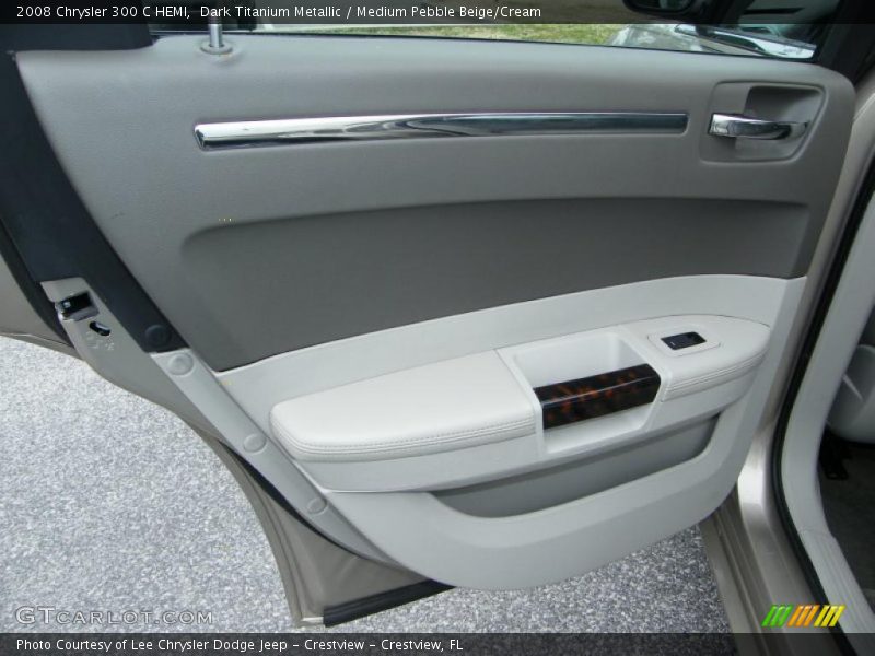 Dark Titanium Metallic / Medium Pebble Beige/Cream 2008 Chrysler 300 C HEMI