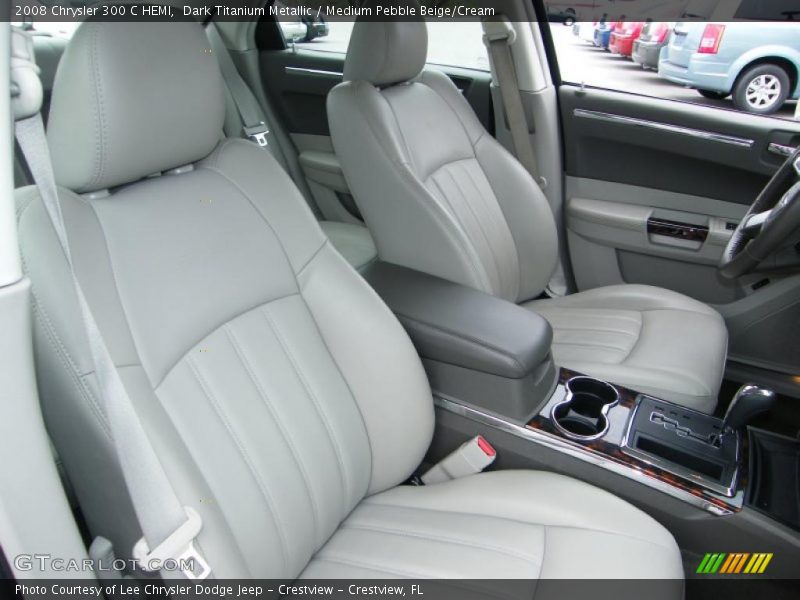 Dark Titanium Metallic / Medium Pebble Beige/Cream 2008 Chrysler 300 C HEMI