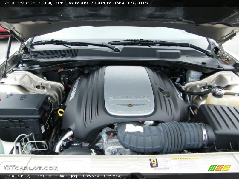 Dark Titanium Metallic / Medium Pebble Beige/Cream 2008 Chrysler 300 C HEMI
