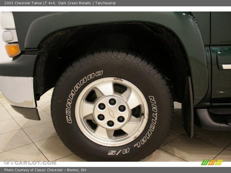 Dark Green Metallic / Tan/Neutral 2003 Chevrolet Tahoe LT 4x4