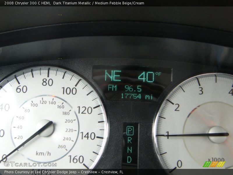 Dark Titanium Metallic / Medium Pebble Beige/Cream 2008 Chrysler 300 C HEMI