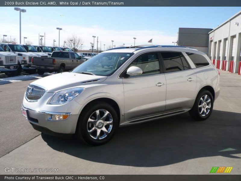 White Opal / Dark Titanium/Titanium 2009 Buick Enclave CXL AWD