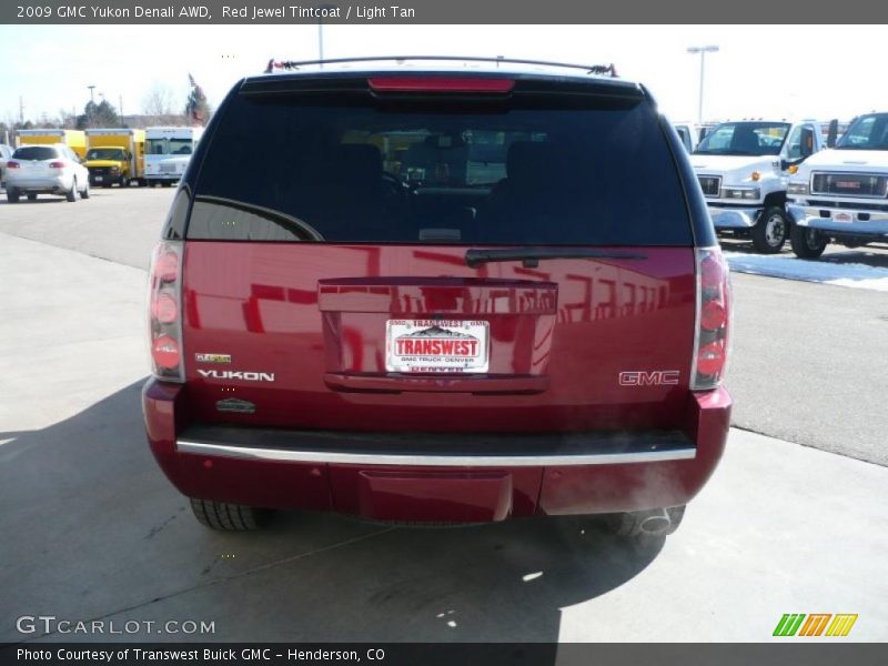 Red Jewel Tintcoat / Light Tan 2009 GMC Yukon Denali AWD