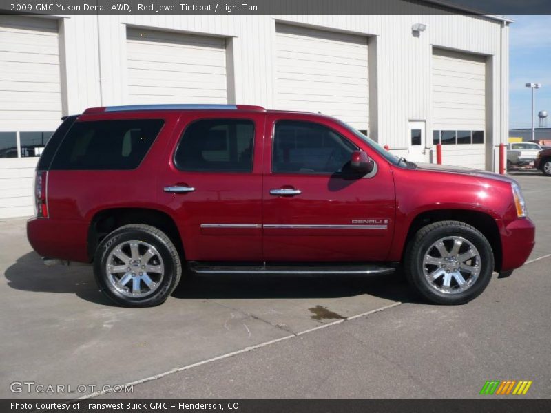 Red Jewel Tintcoat / Light Tan 2009 GMC Yukon Denali AWD
