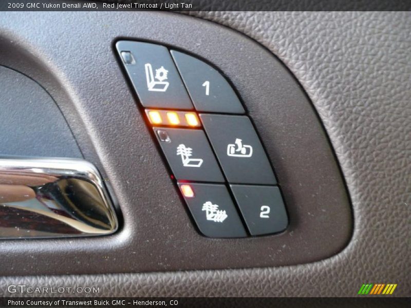 Red Jewel Tintcoat / Light Tan 2009 GMC Yukon Denali AWD