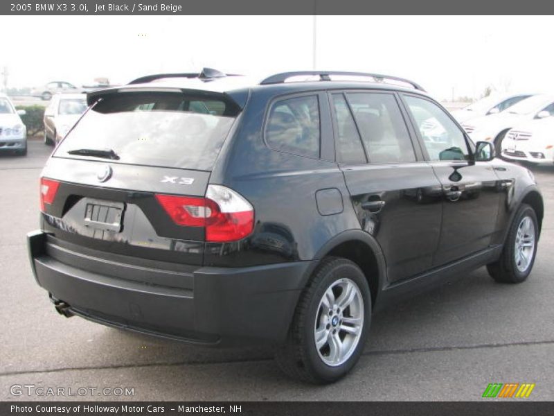 Jet Black / Sand Beige 2005 BMW X3 3.0i