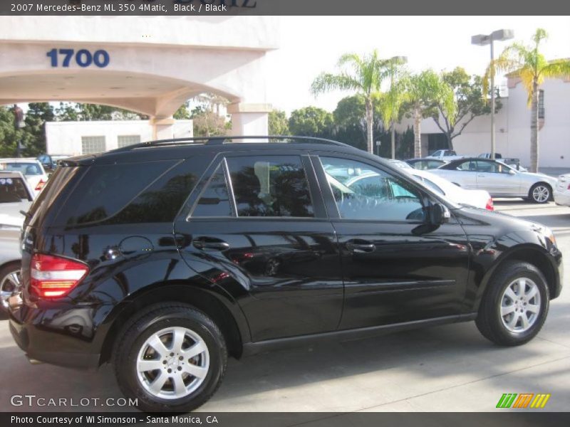 Black / Black 2007 Mercedes-Benz ML 350 4Matic