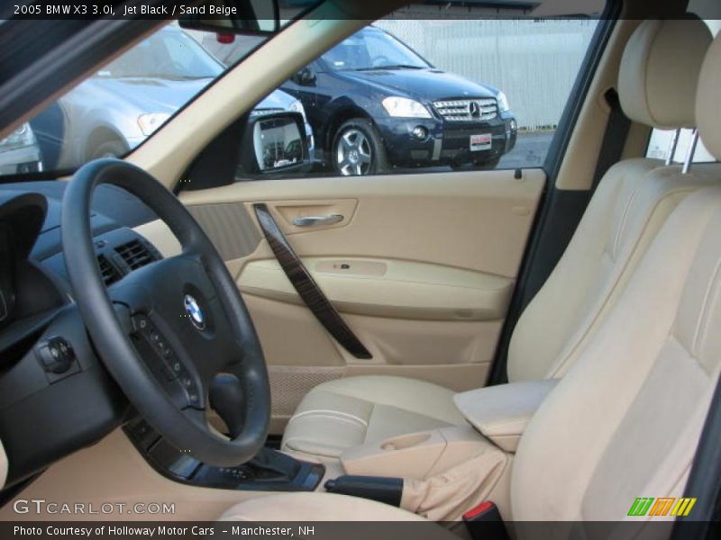Jet Black / Sand Beige 2005 BMW X3 3.0i