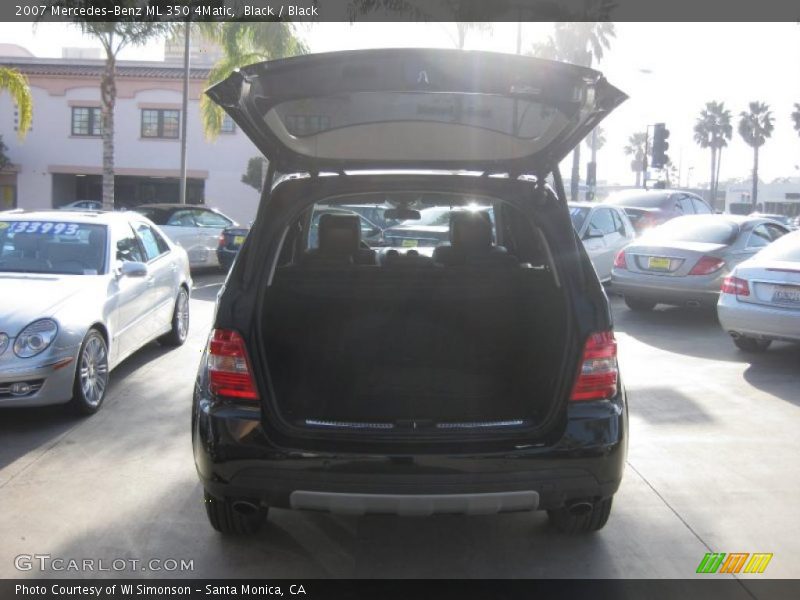 Black / Black 2007 Mercedes-Benz ML 350 4Matic
