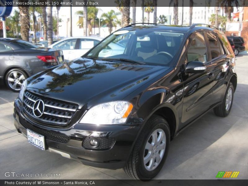 Black / Black 2007 Mercedes-Benz ML 350 4Matic
