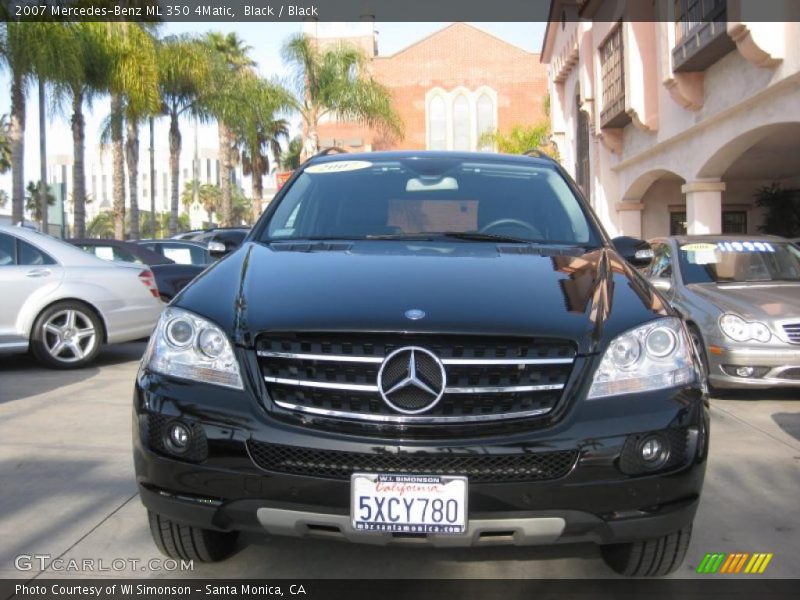 Black / Black 2007 Mercedes-Benz ML 350 4Matic