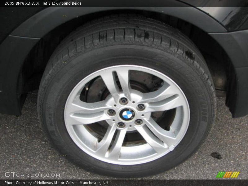 Jet Black / Sand Beige 2005 BMW X3 3.0i