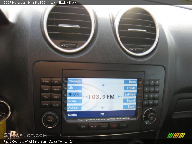 Black / Black 2007 Mercedes-Benz ML 350 4Matic