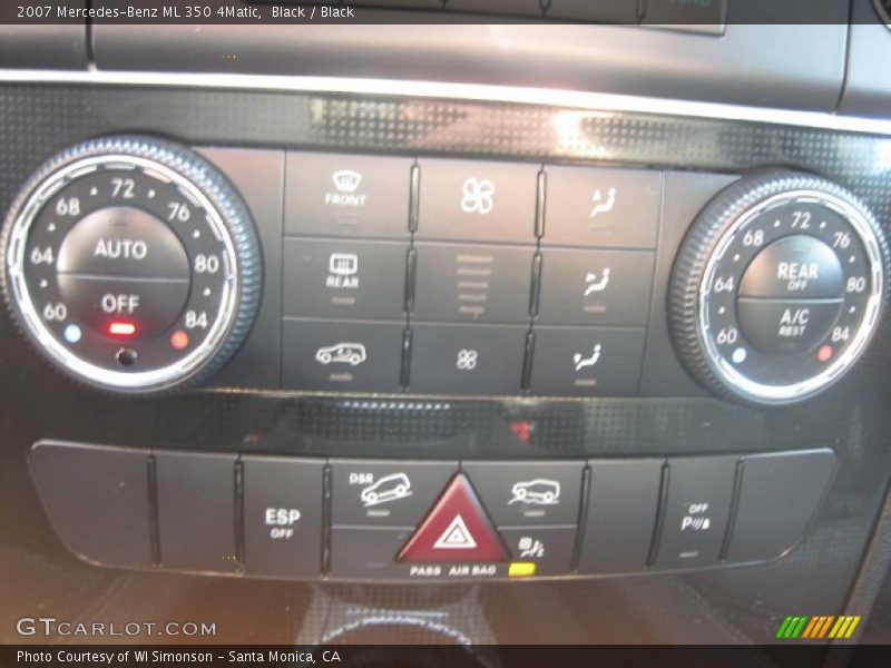 Black / Black 2007 Mercedes-Benz ML 350 4Matic