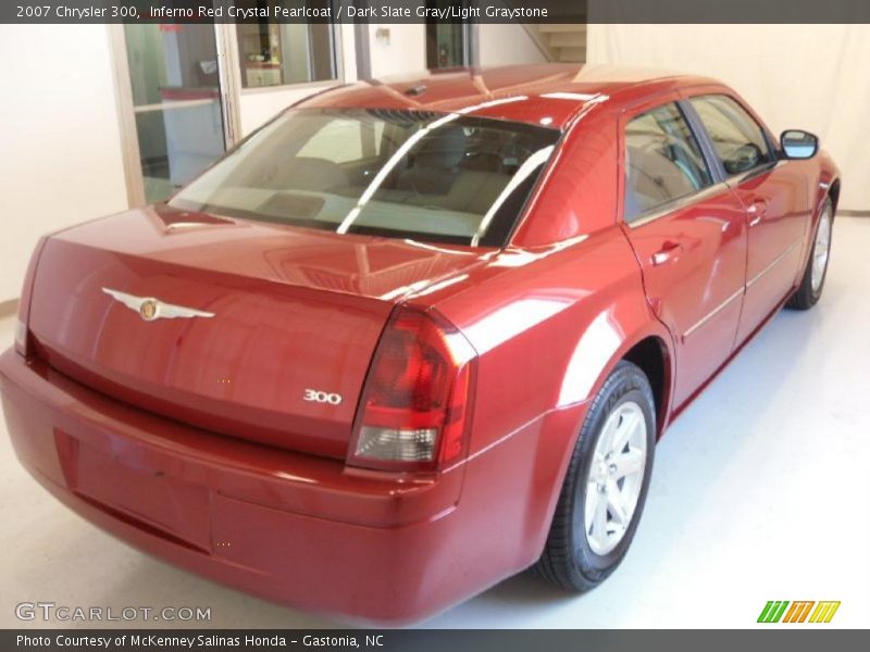 Inferno Red Crystal Pearlcoat / Dark Slate Gray/Light Graystone 2007 Chrysler 300