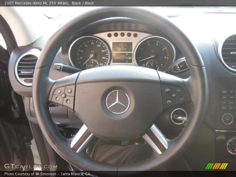 Black / Black 2007 Mercedes-Benz ML 350 4Matic