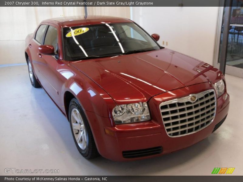 Inferno Red Crystal Pearlcoat / Dark Slate Gray/Light Graystone 2007 Chrysler 300