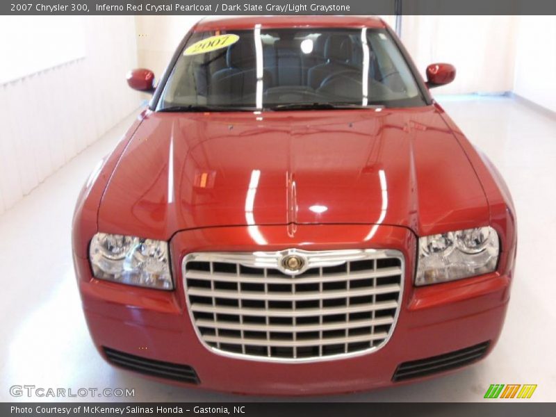 Inferno Red Crystal Pearlcoat / Dark Slate Gray/Light Graystone 2007 Chrysler 300