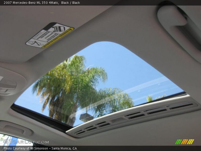 Black / Black 2007 Mercedes-Benz ML 350 4Matic