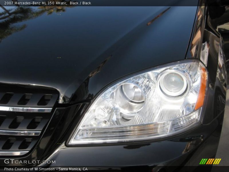 Black / Black 2007 Mercedes-Benz ML 350 4Matic